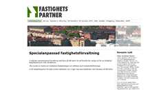 Desktop Screenshot of fastighetspartner.se